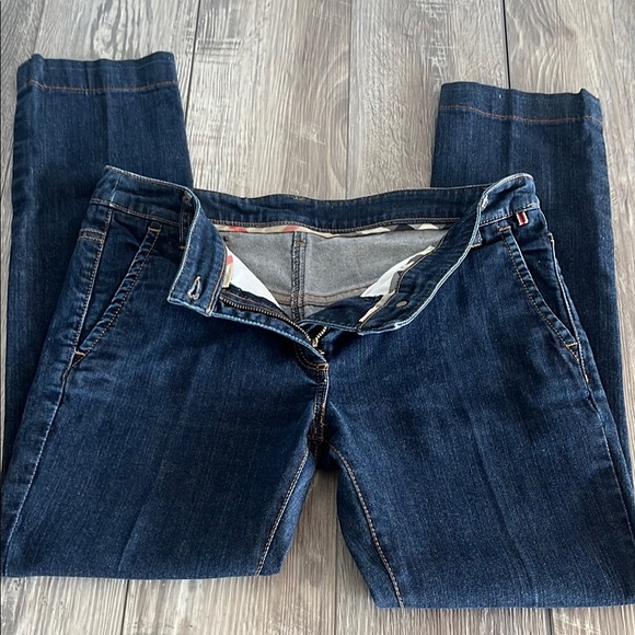 Burberry Classic Blue Straight Leg Jeans - Picture 1 of 13